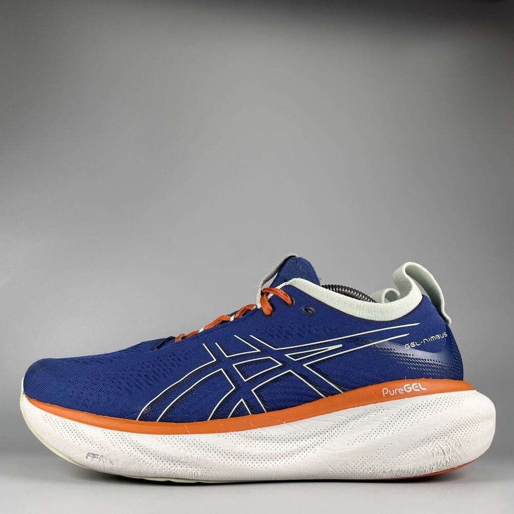 Asics Gel-Nimbus 25 Men's 11.5 Medium D Navy Blue Running Sneaker Athletic Shoes
